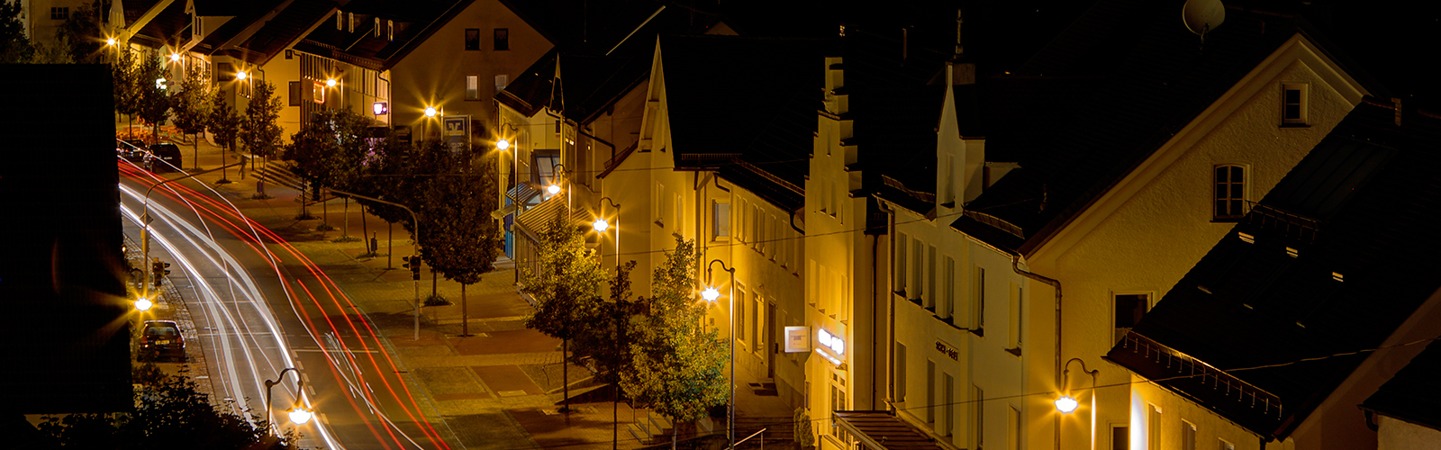 Max-von-Müller-Straße Nachtaufnahme